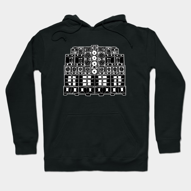 Rave Teknival Soundsystem Kickbass Hoodie by T-Shirt Dealer